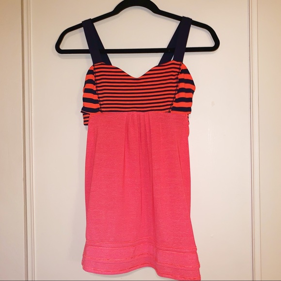 Lululemon Athletica Bra Top Size 6 Blue & Coral - Picture 2 of 9